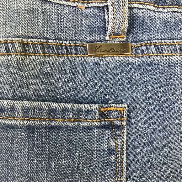 NWT KanCan Lori Mid Rise Ankle Distressed Raw Hem Skinny Jeans Plus Size 3XL/20W - Picture 10 of 15